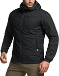 CQR Men's Lightweight Warm Insulated Jacket, Windproof Water Resistant Winter Active Coat for Hiking Work Outdoor Tactical