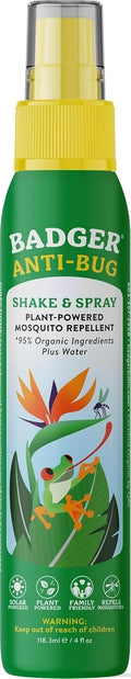 Badger Bug Spray, DEET-Free Citronella, Non-Toxic, Vegan, 4 fl oz 2-Pack