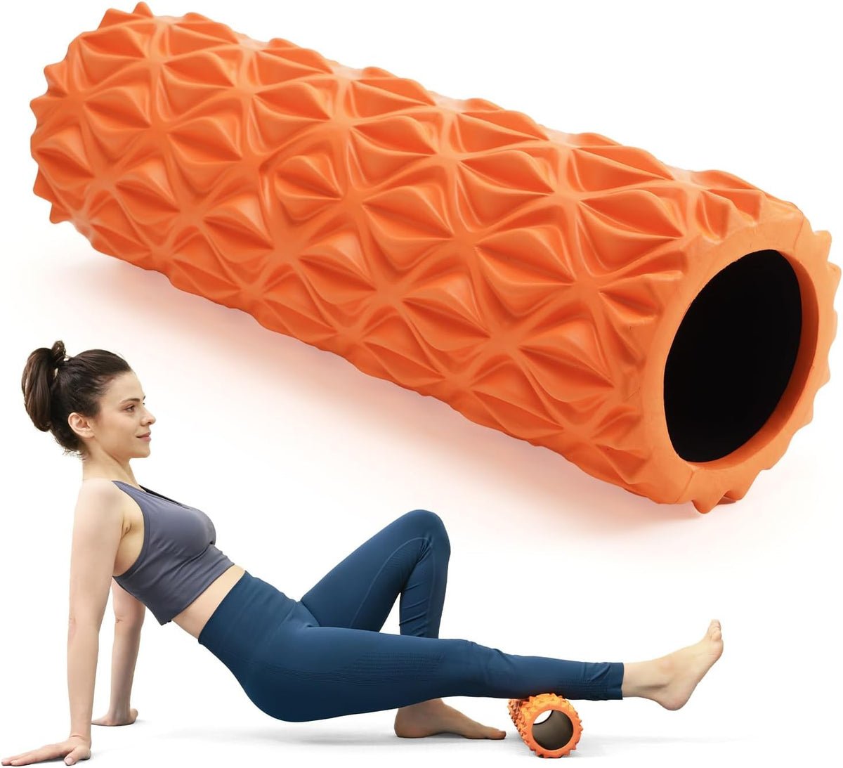 Foam Roller, 15 inch High Density Massage Roller for Exercise
