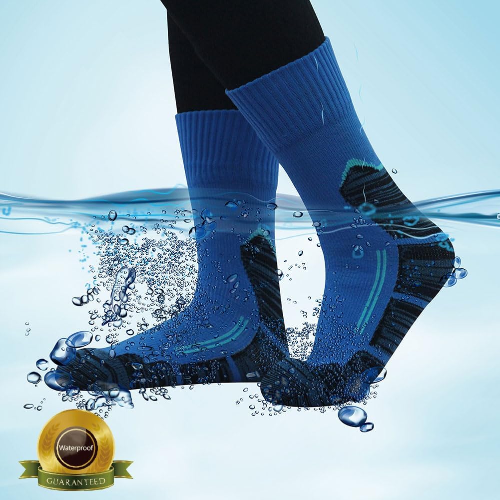 RANDY SUN Waterproof Breathable Socks, [SGS Certified] Unisex Skiing Trekking Hiking Wading Trail Socks