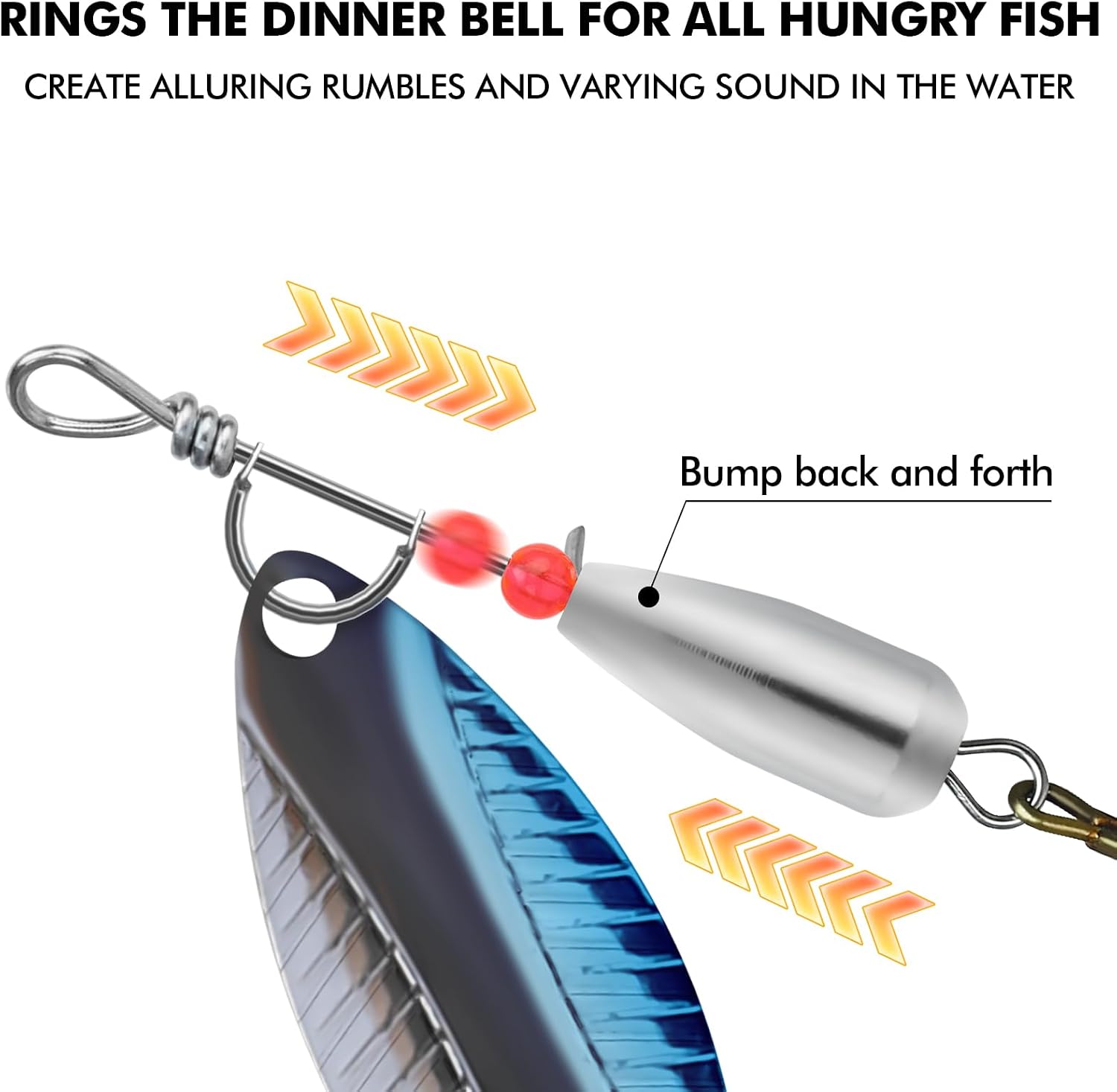 TRUSCEND Swim or Jig Fishing Spinner Baits for Freshwater and Saltwater, Rooster Tail Fishing Lures for Trout Bass Walleye Crappie Salmon Pike, Blade Bait with Copper Blade