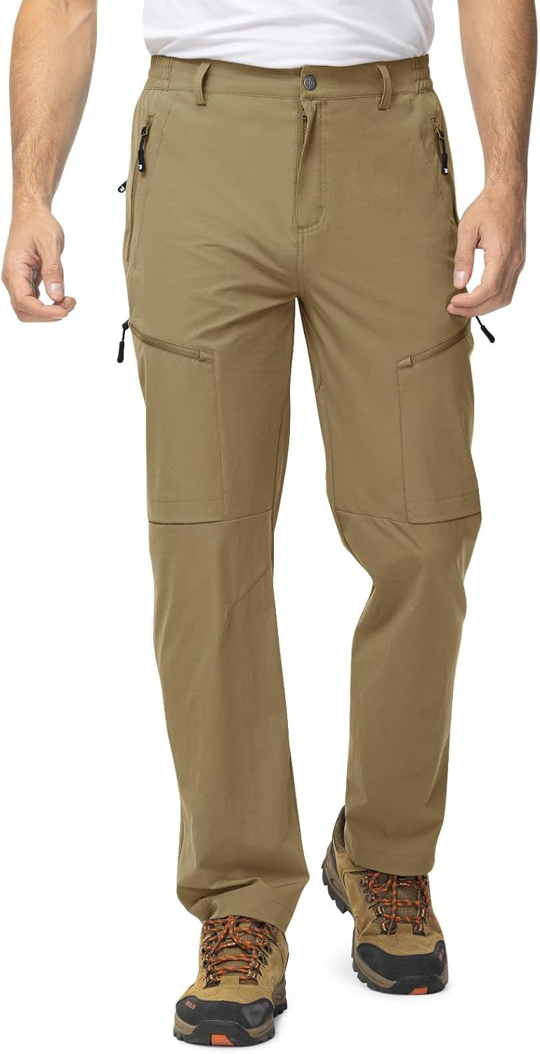 TBMPOY Mens Hiking Pants Lightweight Water Resistant Travel Outdoor Fishing