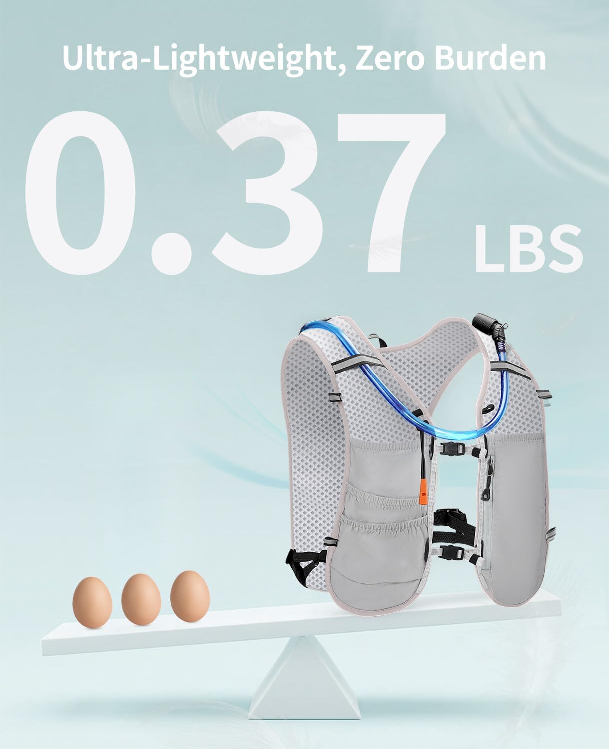 ECOHUB Lightweight Hydration Vest Water Backpack with 2L Water Bladder
