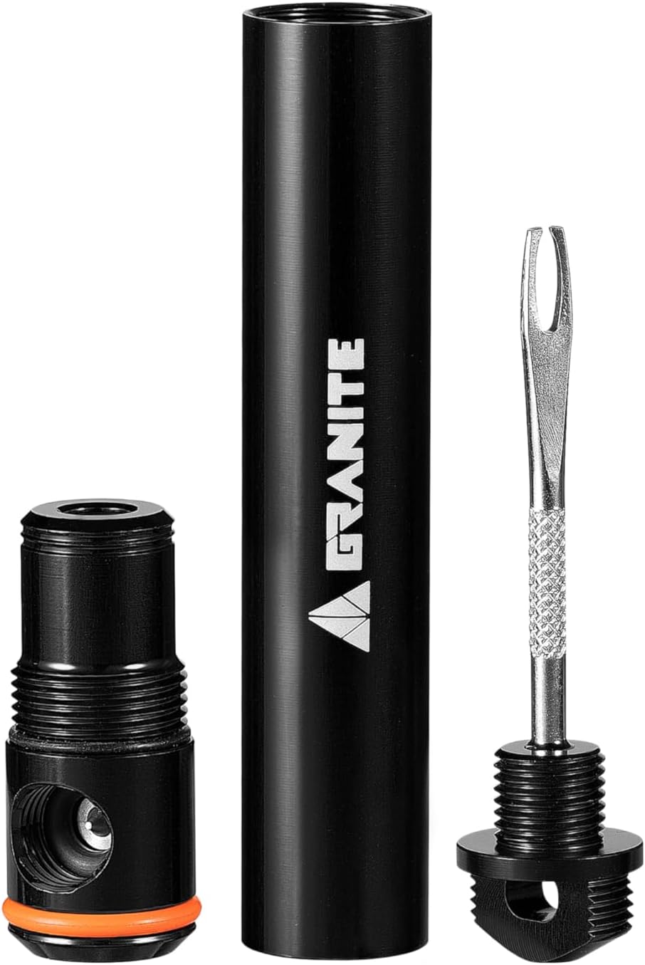 Granite Suture Aero Tubeless Tire Plug Kit, CO2 Inflator, Presta Valve