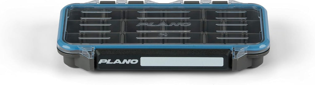 Plano StowAway 3500 Waterproof Stow Tackle Box, IPX7 Waterproof Rating, with Rustricor, Single Latch Design, Transparent DuraView Lid, Stackable Storage for Fishing Bait, Lures and Gear