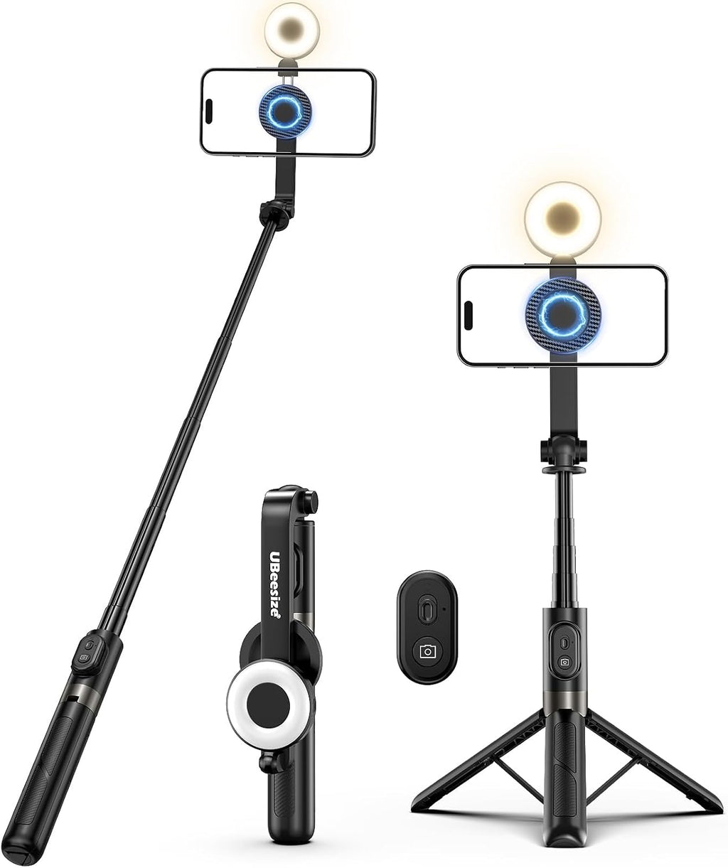 UBeesize 72" Phone Tripod - Tripod for iPhone & Selfie Stick with Phone Holder & Remote - Upgraded, Stable & Portable Stand for iPhone 17/16/15/14, Android, Cameras & Action Cams