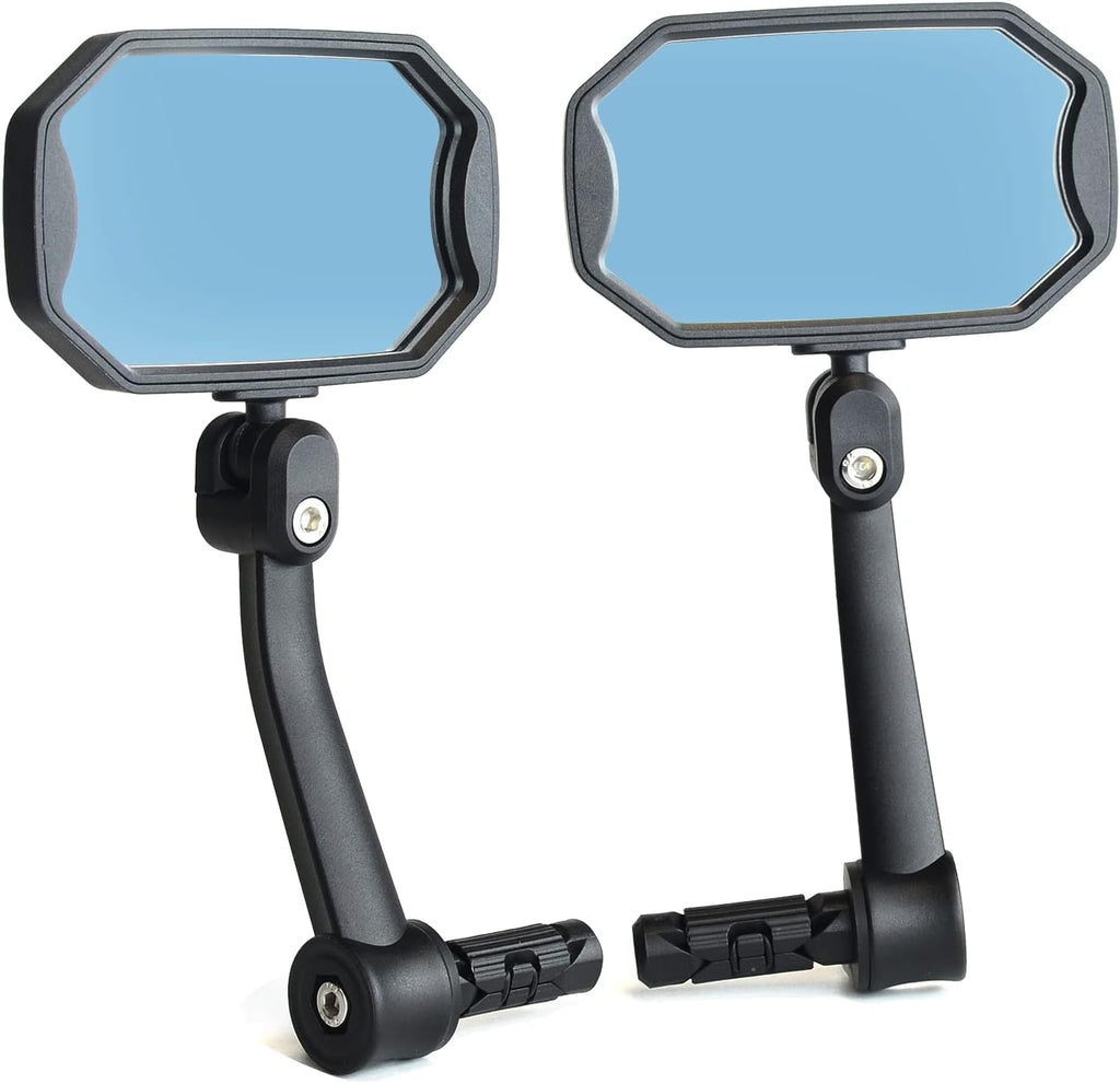 BriskMore Barend Mirror for E-Bikes & Scooters, HD Glass,1 Pair