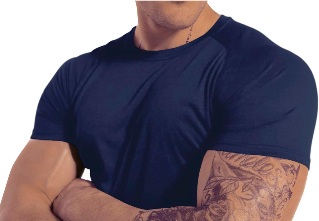 Men's 3pack Dry Fit Workout Gym T Shirts Short Sleeve Moisture Wicking Tops