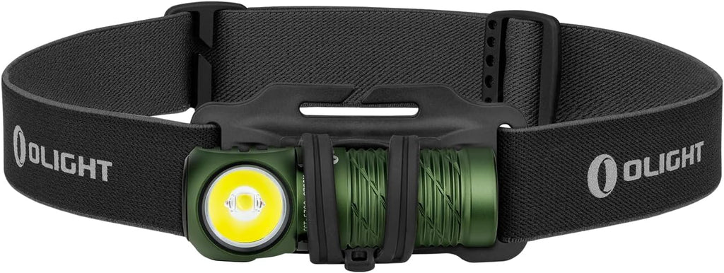 OLIGHT Perun 2 Mini Headlamp Rechargeable, 1100 Lumens, Red Light, OD Green