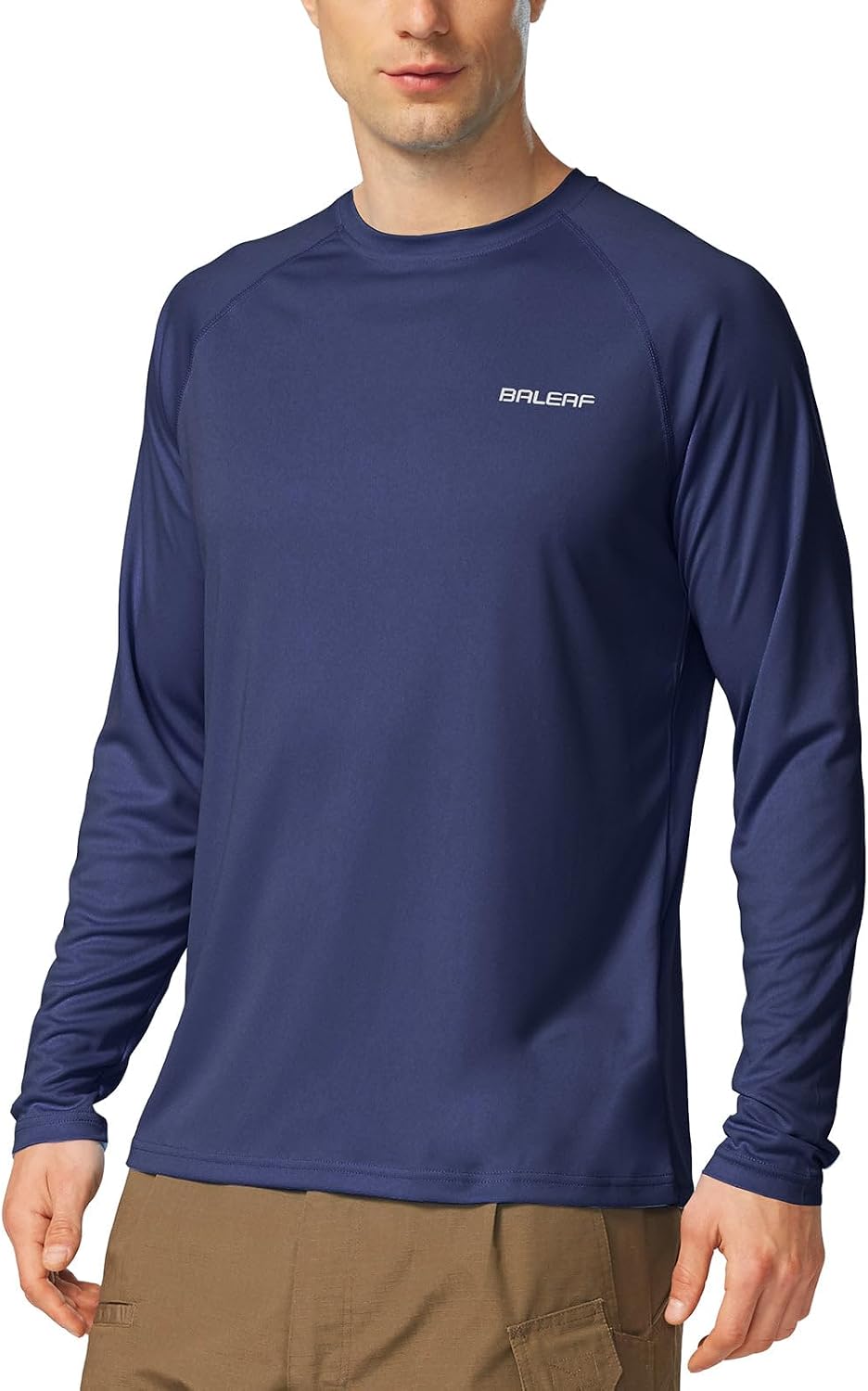baleaf Men's UPF 50+ Sun Protection Shirts Long Sleeve Rash Guard
