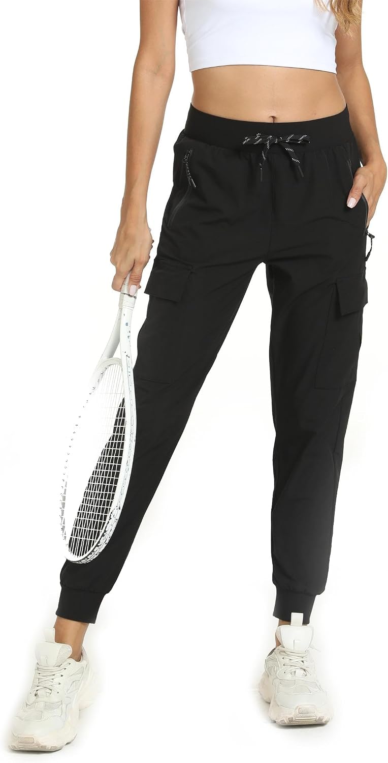Womens Cargo Hiking Pants with 4 Pockets Lightweight Water Resistant