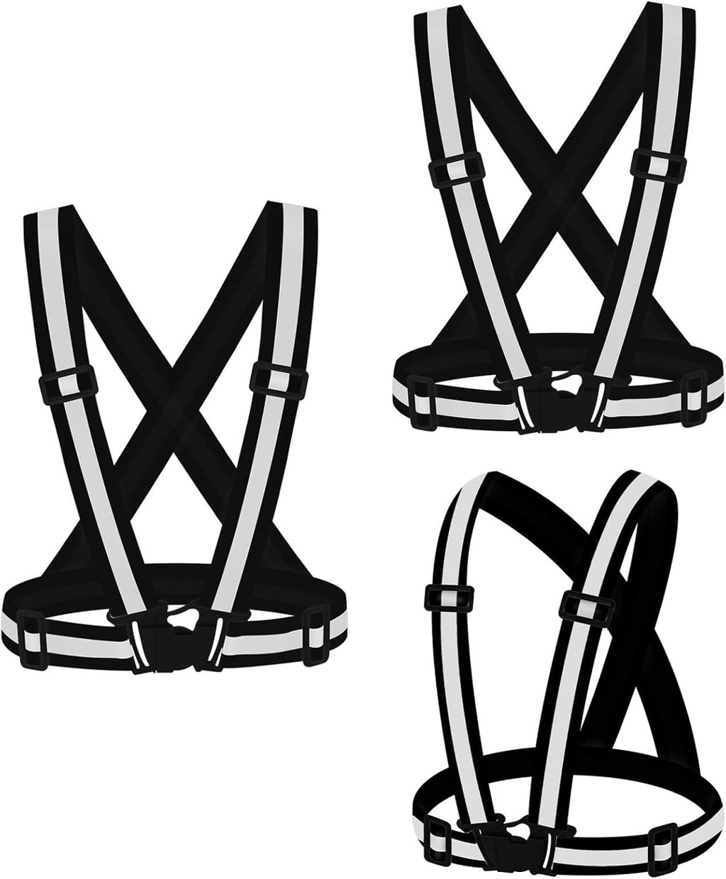 3PCS Reflective Vest Running Gear