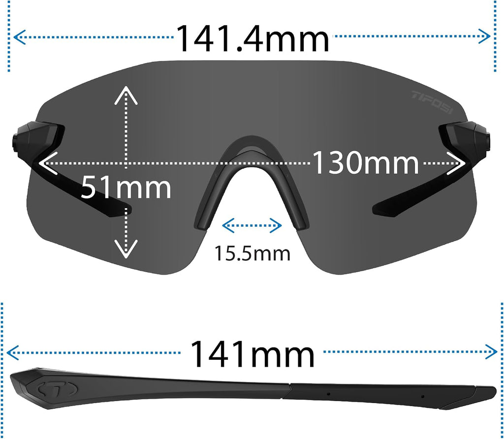 Tifosi Vogel SL Shield Sunglasses - Running, Baseball & Golf