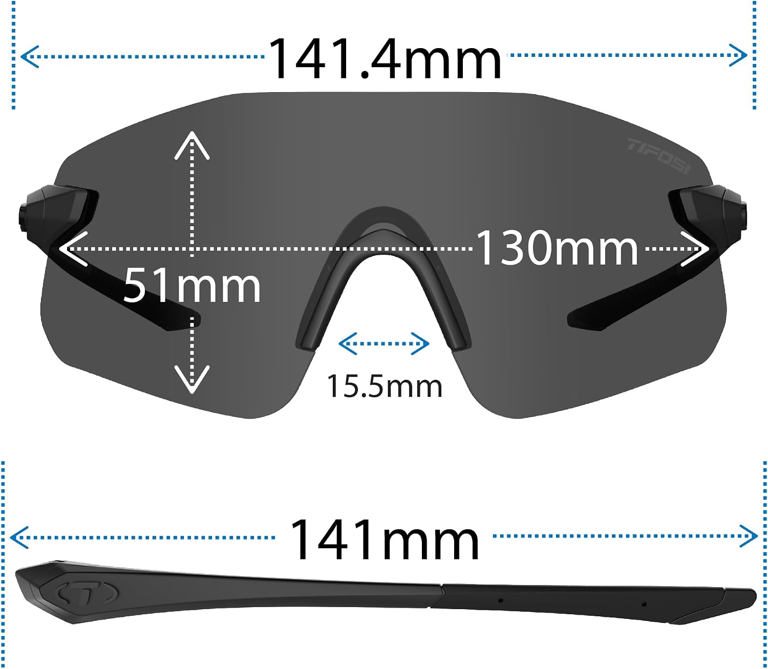 Tifosi Vogel SL Shield Sunglasses - Running, Baseball & Golf
