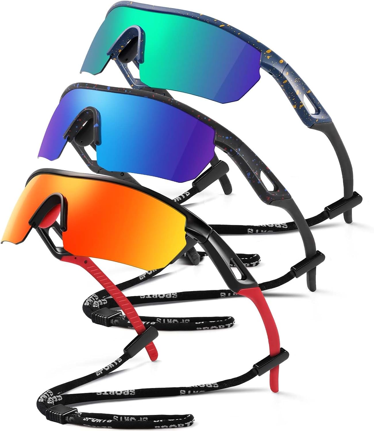 Kids Sunglasses Polarized Baseball Glasses for Boys Girls 3-12