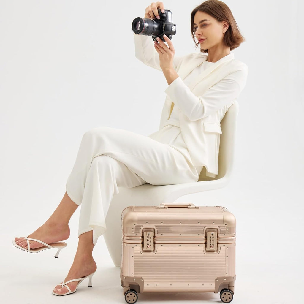 Full Aluminum Carry-On Rolling Camera Bag