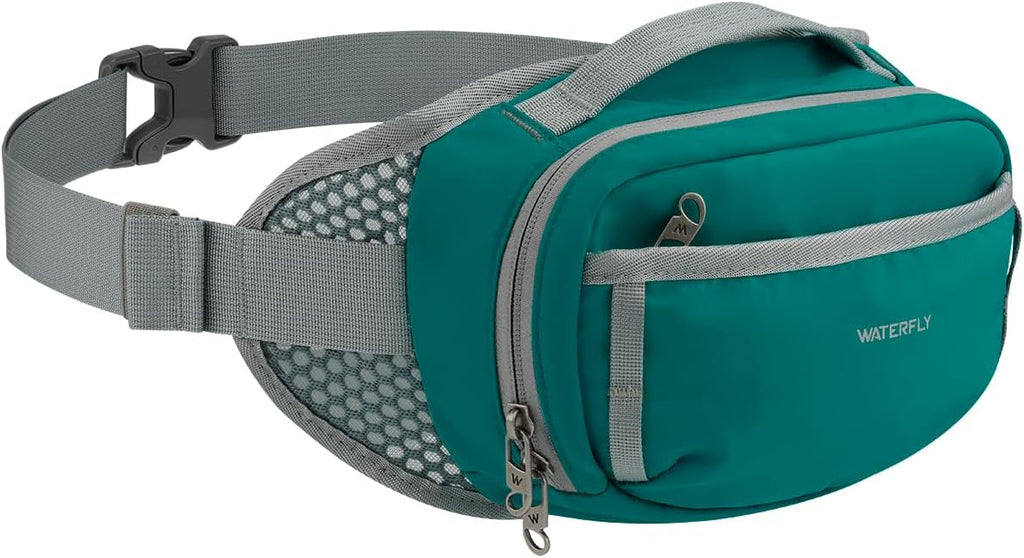 WATERFLY 2.2L RFID Fanny Pack: Bellows-Style Openning Everywhere Belt Bag