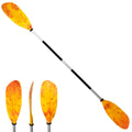 Five Oceans Kayak Paddles, 84" - 7ft Kayak Fishing Paddle, Detachable Heavy-Duty Aluminum Shaft, Reinforced Fiberglass Blades, 2-Piece Snap-Button, Lightweight Paddle Design for All Kayaks - FO2880