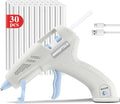 Cordless Hot Glue Gun Kit with 30 Sticks, Fast Heating 2.6Ah Rechargeable