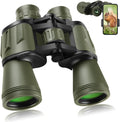 20x50 High Power Binoculars for Adults with Smartphone Adapter, HD Professional/Daily Waterproof Compact Binoculars for Bird Watching Hiking Concert Travel with BAK4 Prism FMC Lens, Green