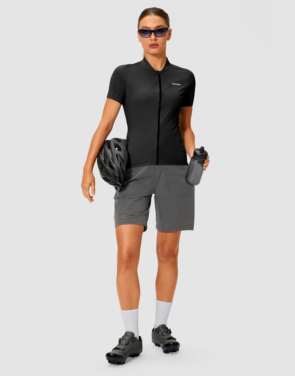 Women's Cycling Jersey Short Sleeve Bike Jersey Road Bike Shirts Biking Bicycle Tops with Pockets