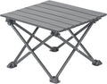 Wind Tour Roll-Up Camping Table, 4-Person Lightweight Portable Outdoor Table with Carry Bag for Picnics BBQ Travel (15.7”x13.7”x11” Black)