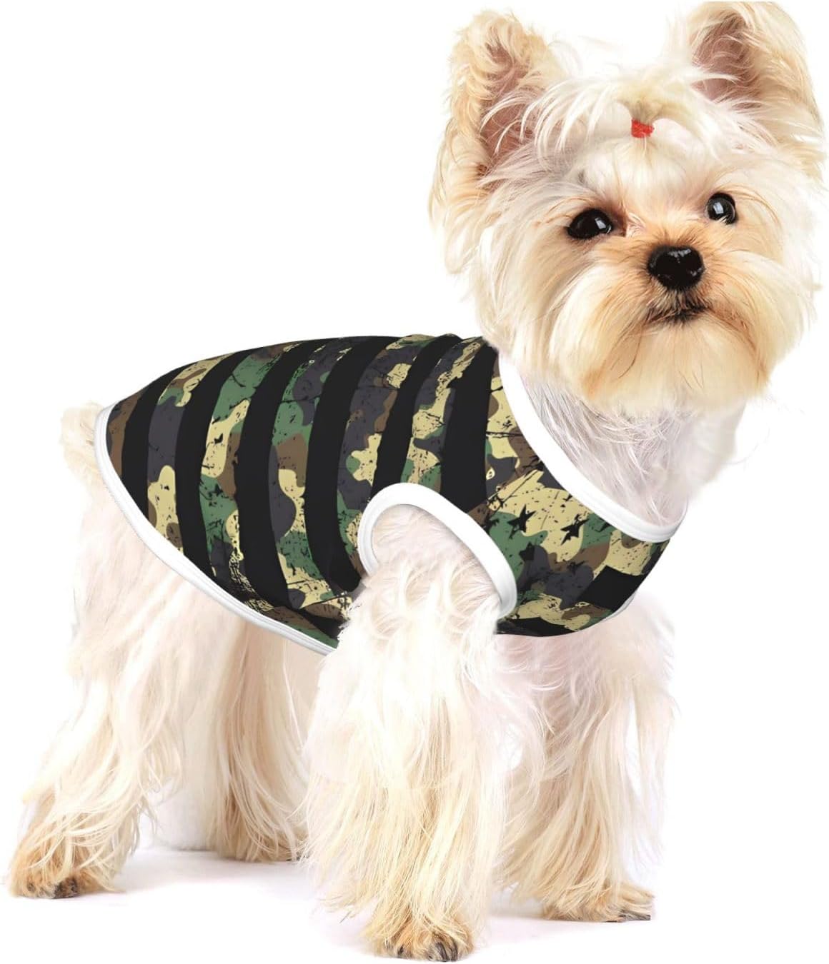 Black White Checkered Dog Shirts Sleeveless Puppy Cotton T-Shirts