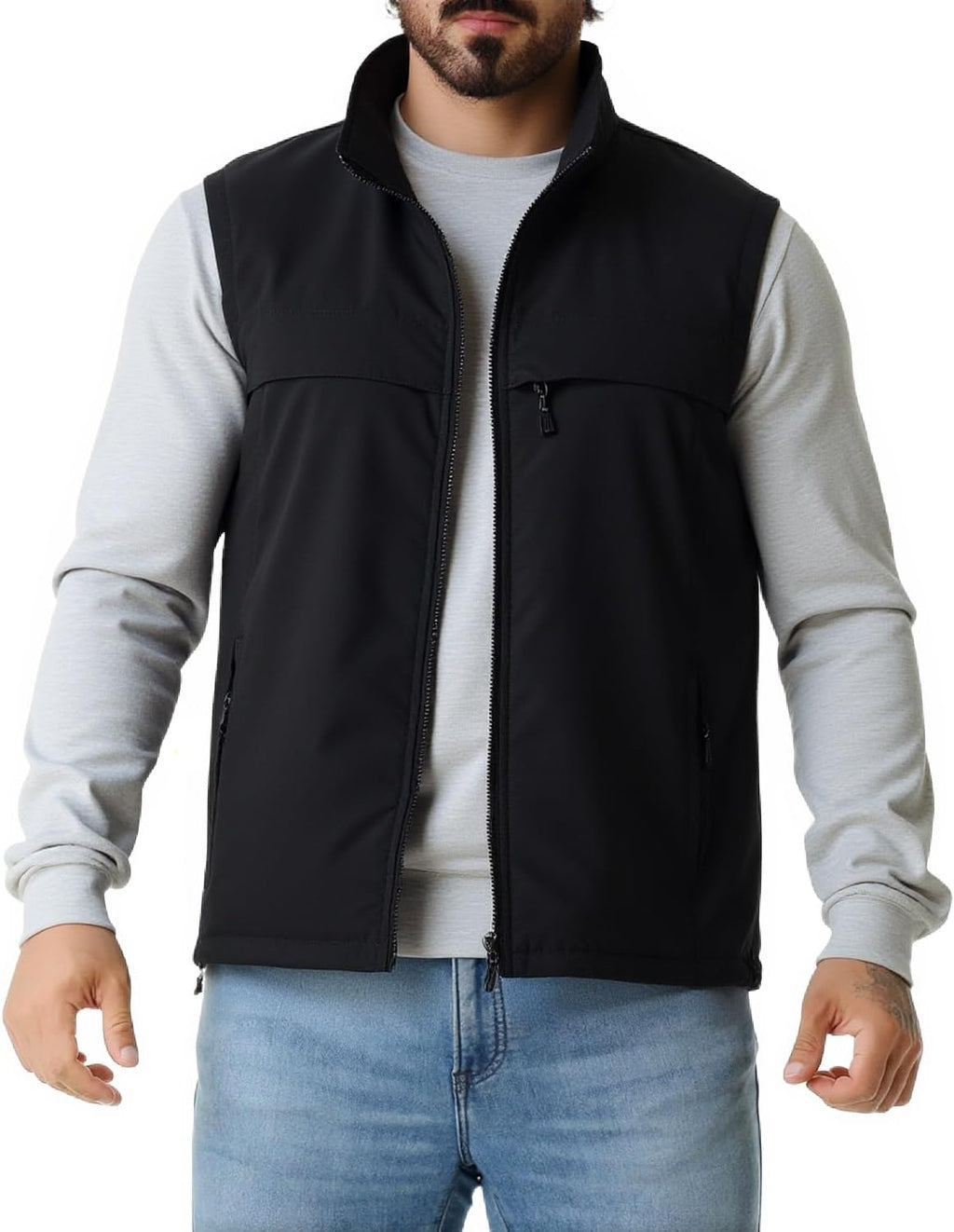 Men's Fishing Vest Utility Casual Lightweight Outdoor Vest Work Fish Photo Travel Sleeveless Jackets Vest