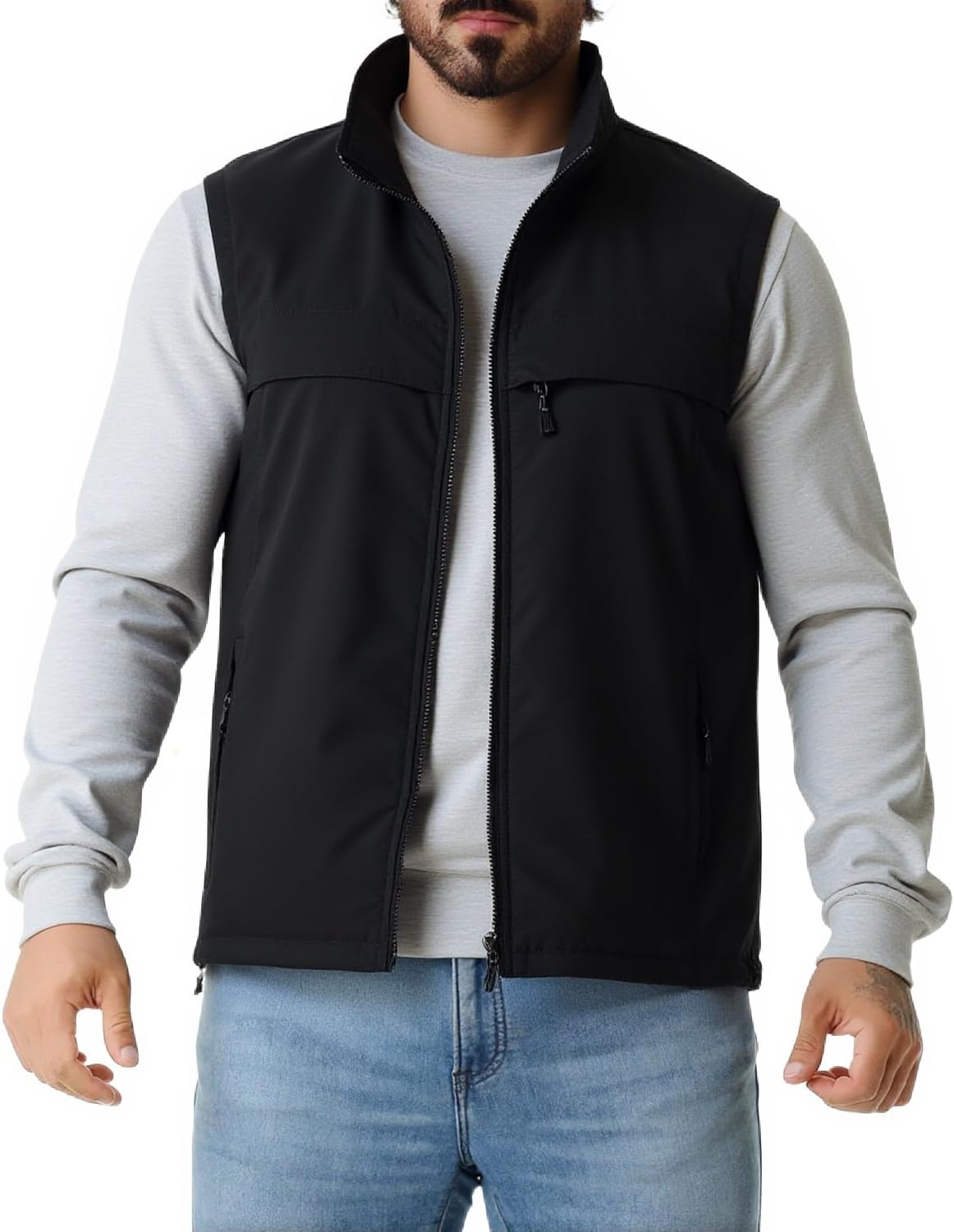 Men's Fishing Vest Utility Casual Lightweight Outdoor Vest Work Fish Photo Travel Sleeveless Jackets Vest