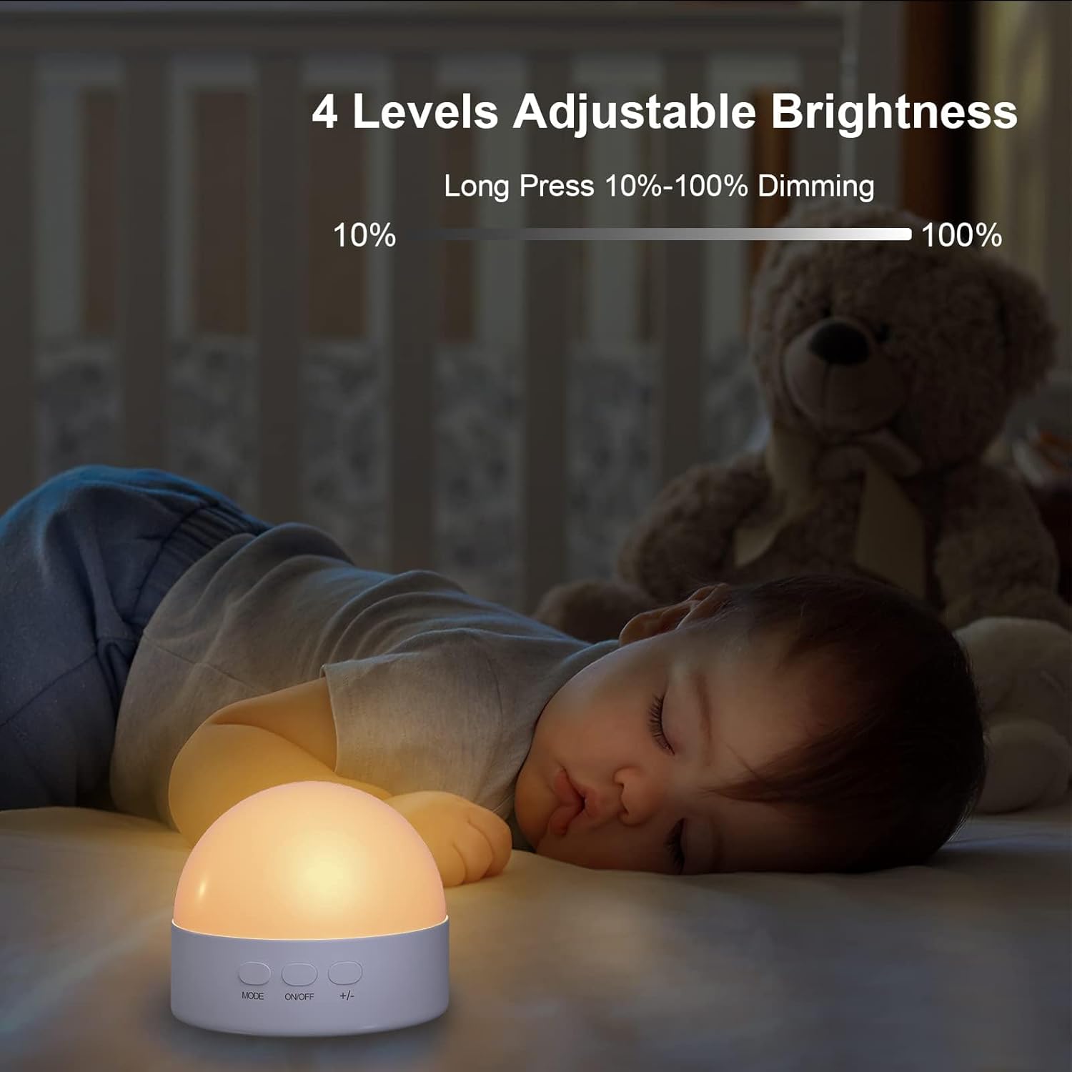 Kintion Portable Night Light, Rechargeable Dimmable 8 Color Lighting (2pcs)