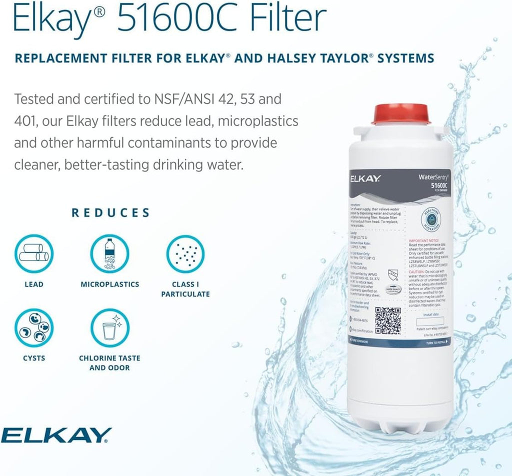 Elkay Genuine WaterSentry 51600C High Capacity Replacement Filter