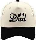 Embroidered Boy Girl Dad Mom Two-Tone Baseball Cap, Classic Dad Hat for Men Women His Her, Family Theme Gift Ideas