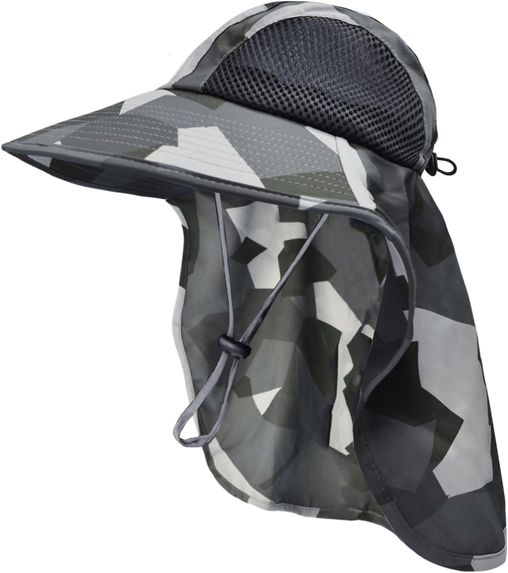Sun Hat for Men Women with Neck Flap,UPF 50+ UV Protection Fishing Hat