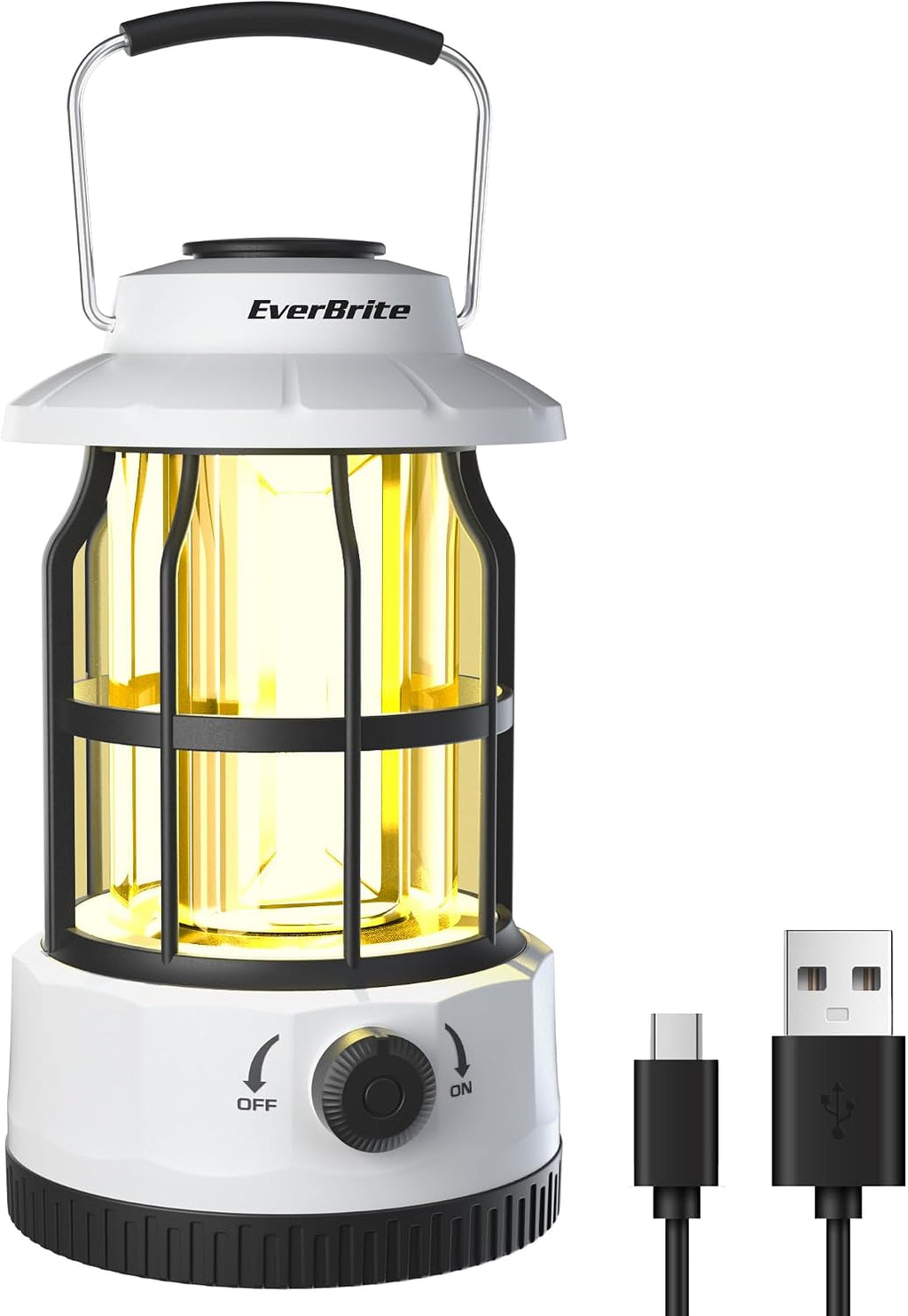 EverBrite Rechargeable LED Camping Lantern with Stepless Dimming