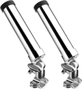Fishing Rod Holder for Boat ,Stainless Steel 316 Rail Mount Clamp Fishing Rod Holders Marine Grade 360 Degree Adjustable Fishing Rod Holder