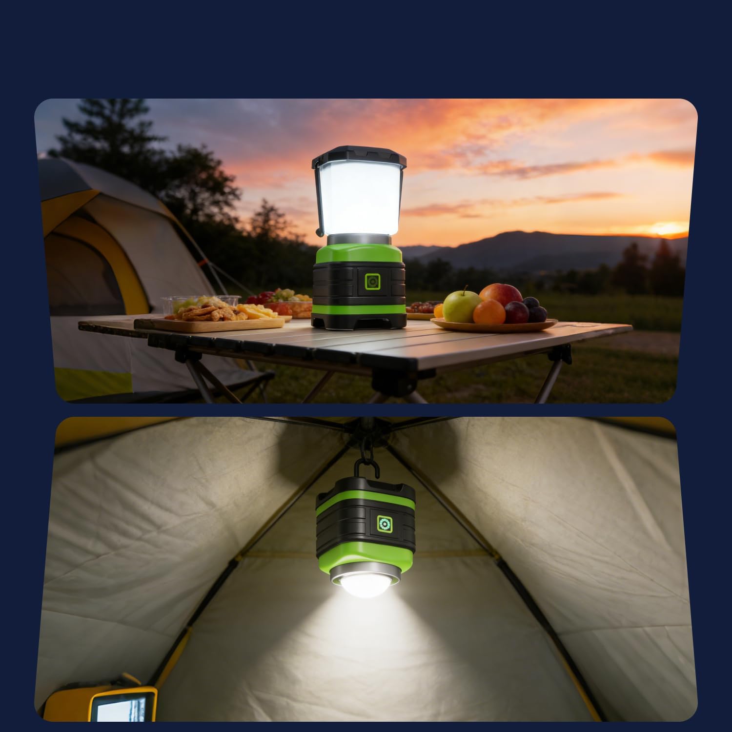 Lichamp LED Camping Lantern, Portable Lanterns Flashlights, Outdoor Lights