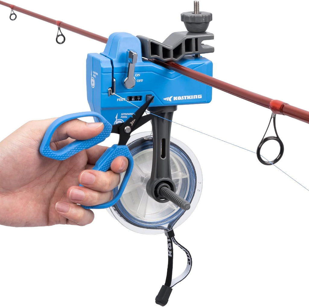 KastKing Kalibrate Fishing Line Spooler, Line Counter & 5" Braid Scissors