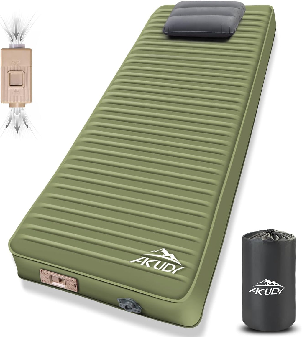 Self Inflating Sleeping Pad with Electric Pump