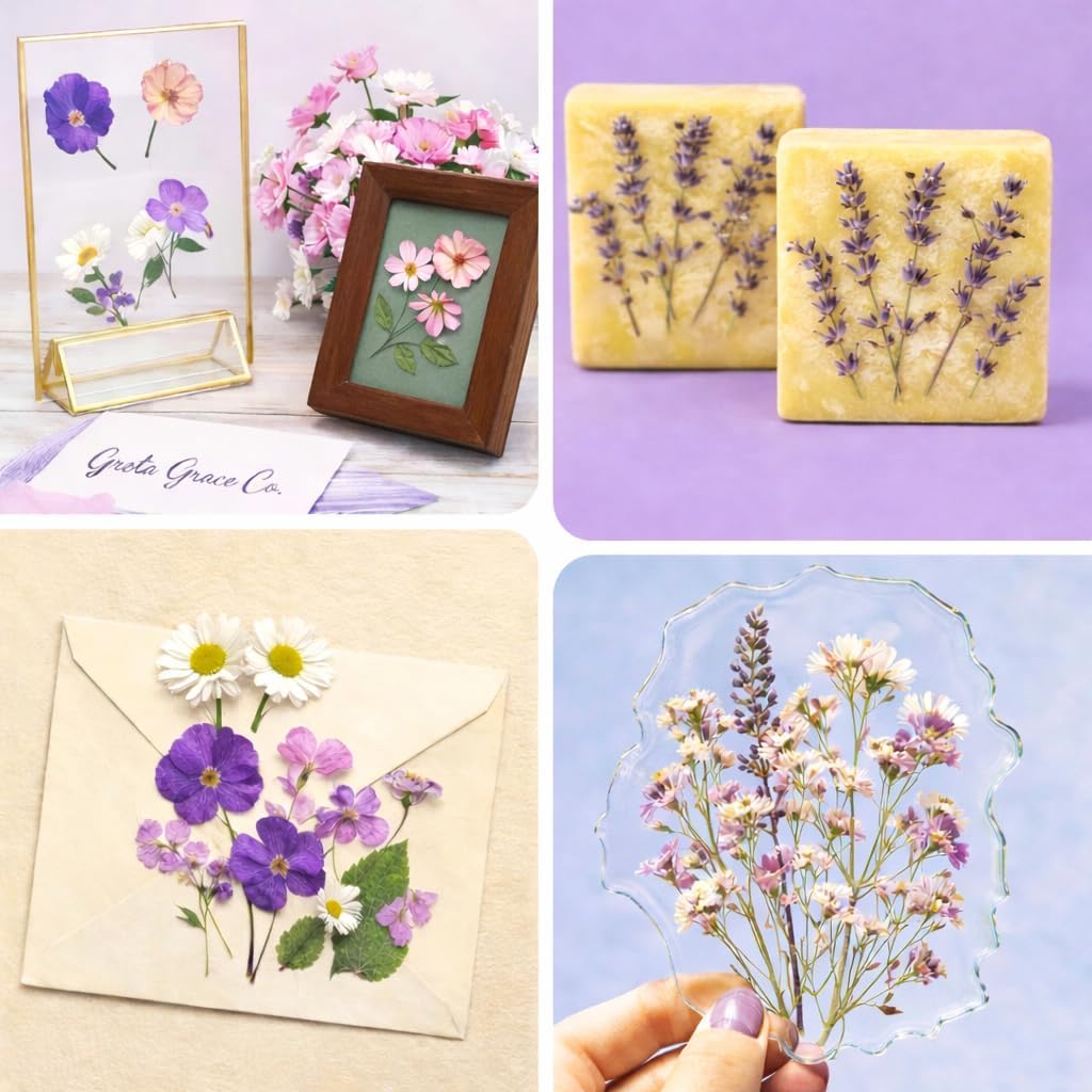 Extra Large Flower Press Kit 11x11 - Wooden Kit with Tools for Adults, Kids