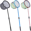 Fishing Net 2 Pack Retractable Lightweight Landing Net with Aluminum Rod Handle Fishing Nets for Youth Catch and Release Butterfly Nets