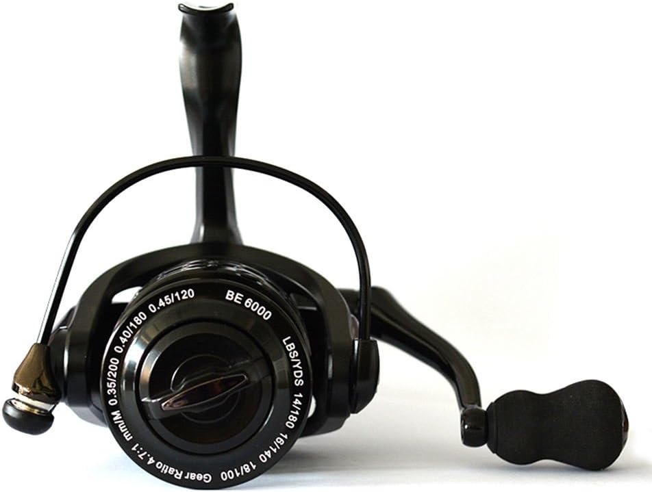 Fishdrops Spinning Fishing Reels 12+1BB Ultra Lightweight Carved Aluminum Spool Reels Affordable Smooth Spinning Reels