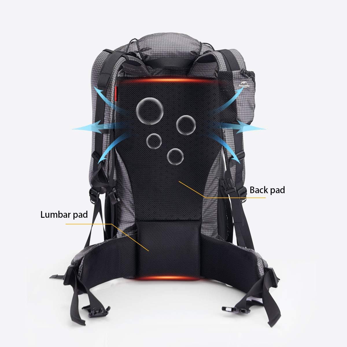 Naturehike 65L Internal Frame Hiking Backpack for Outdoor Camping Travel Backpacking, Ultralight Backpack for Adults