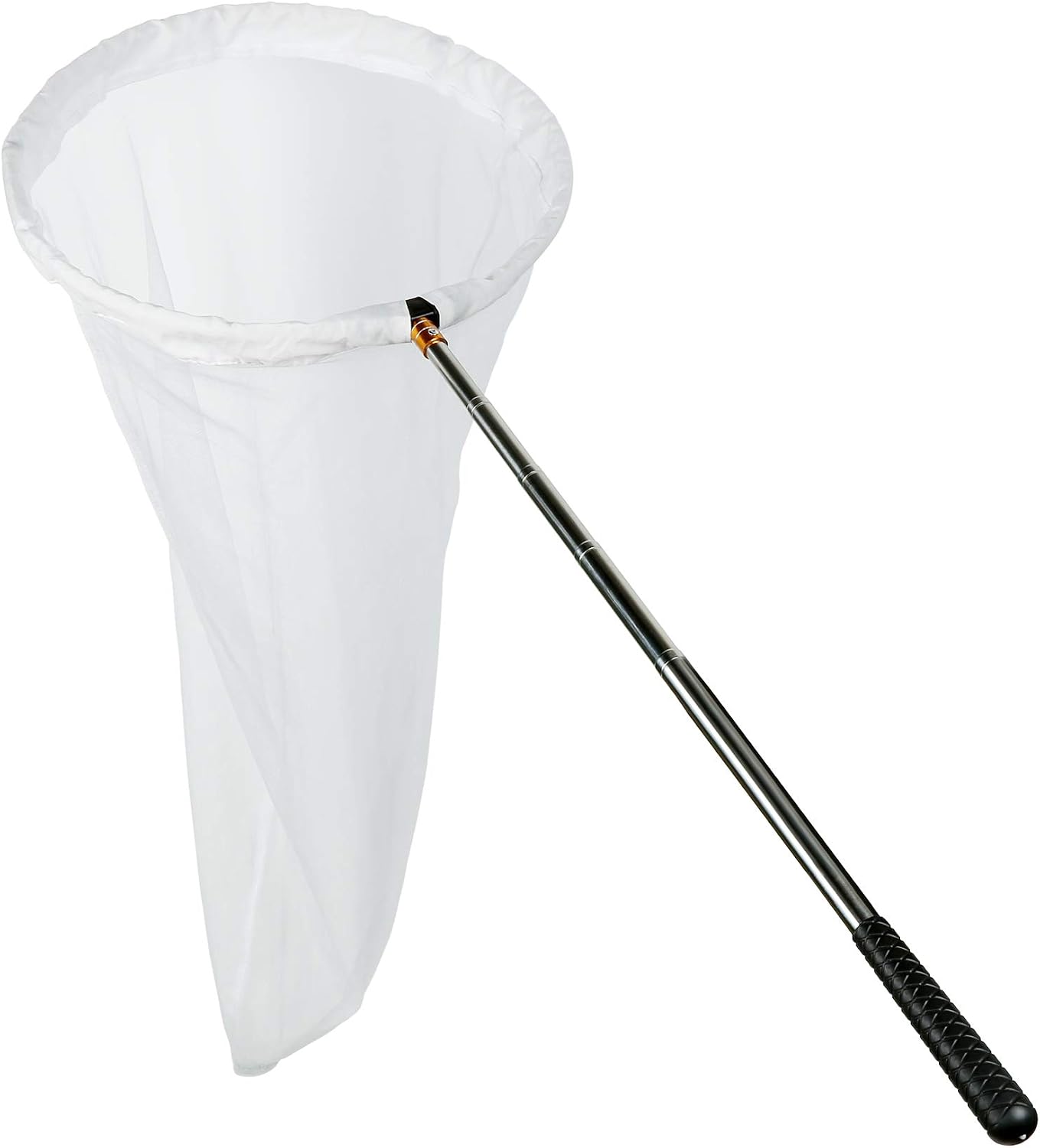 RESTCLOUD Insect and Butterfly Net with 12" Ring, 24" Net Depth, Handle Extends to 59 Inches