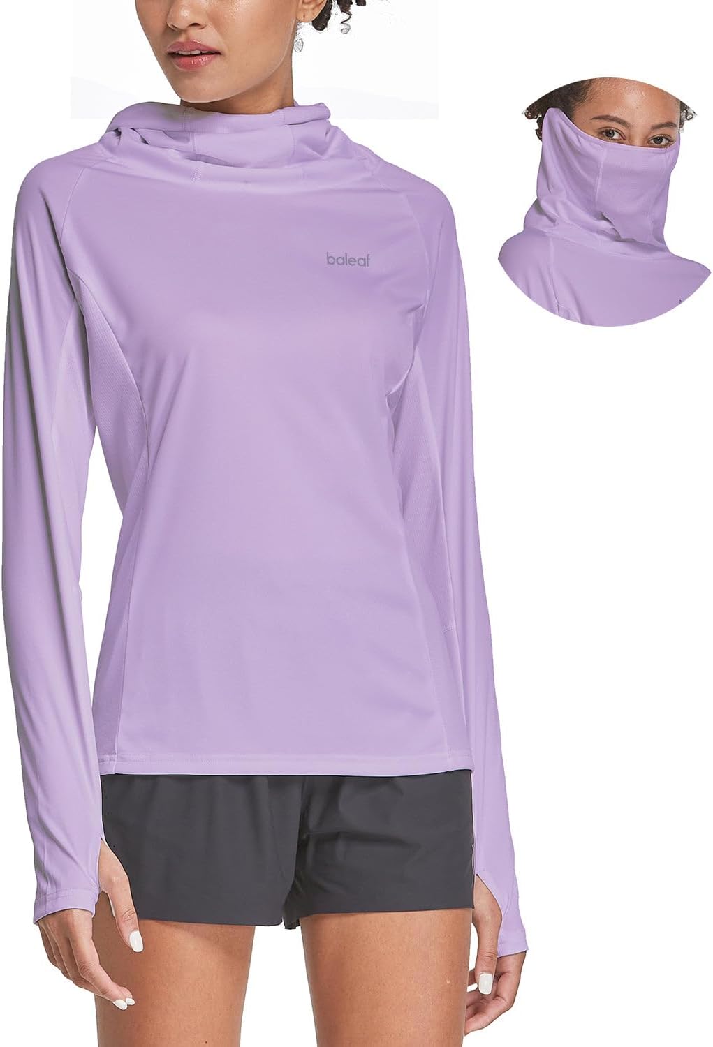 baleaf Women's SPF Shirts Long Sleeve Shirts UPF 50+ Hoodie Rash Guard