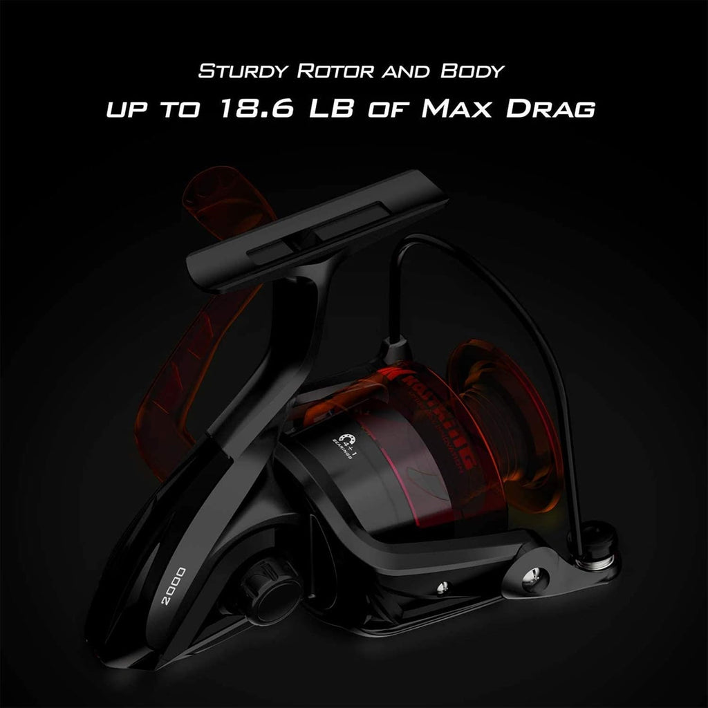 KastKing Brutus Spinning Fishing Reels, 5.2:1 Gear Ratio,Lightweight