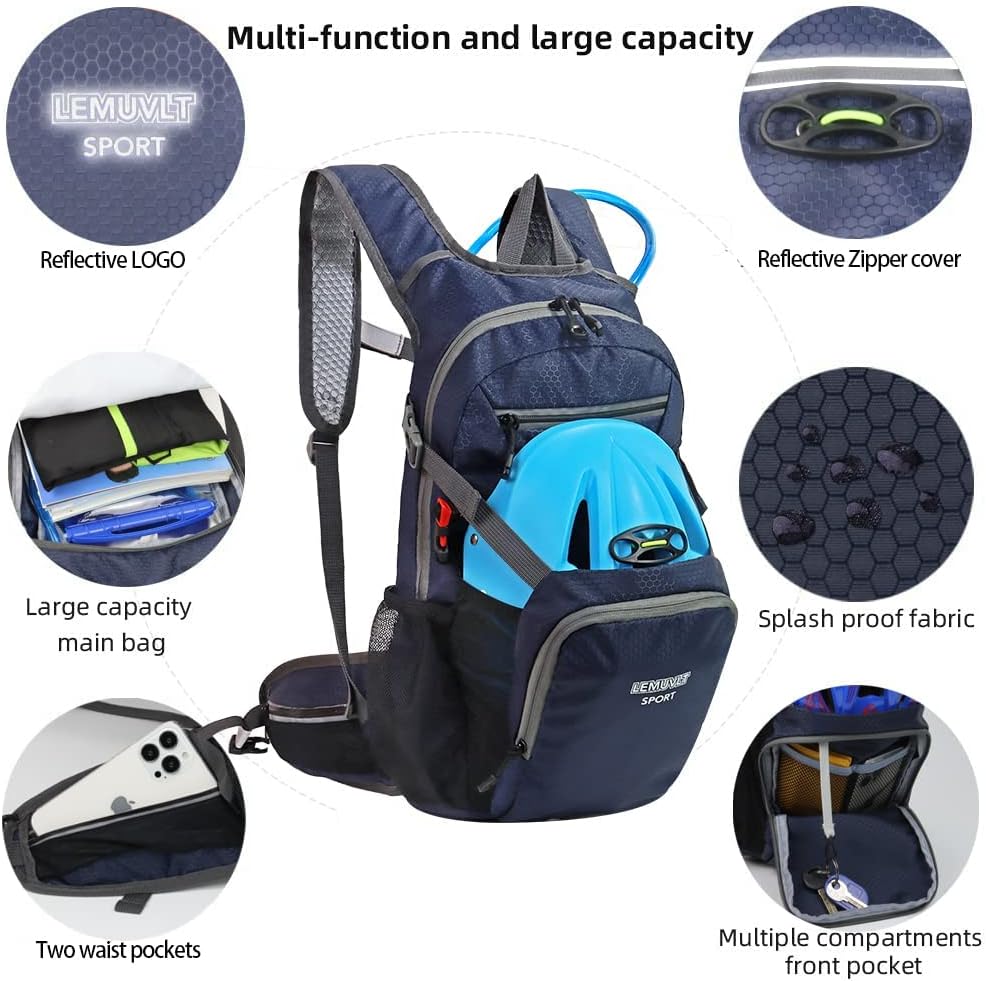 Hiking Daypack 15L Lightweight Waterproof Backpack