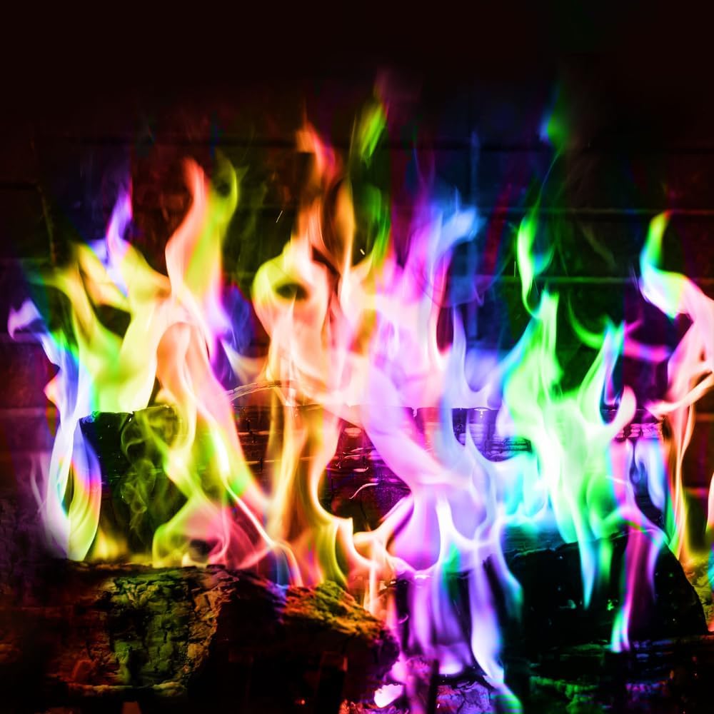 GOFIRE Color Flame - Safe for Indoor & Outdoor, 1 Hour Burn - 30 Pack