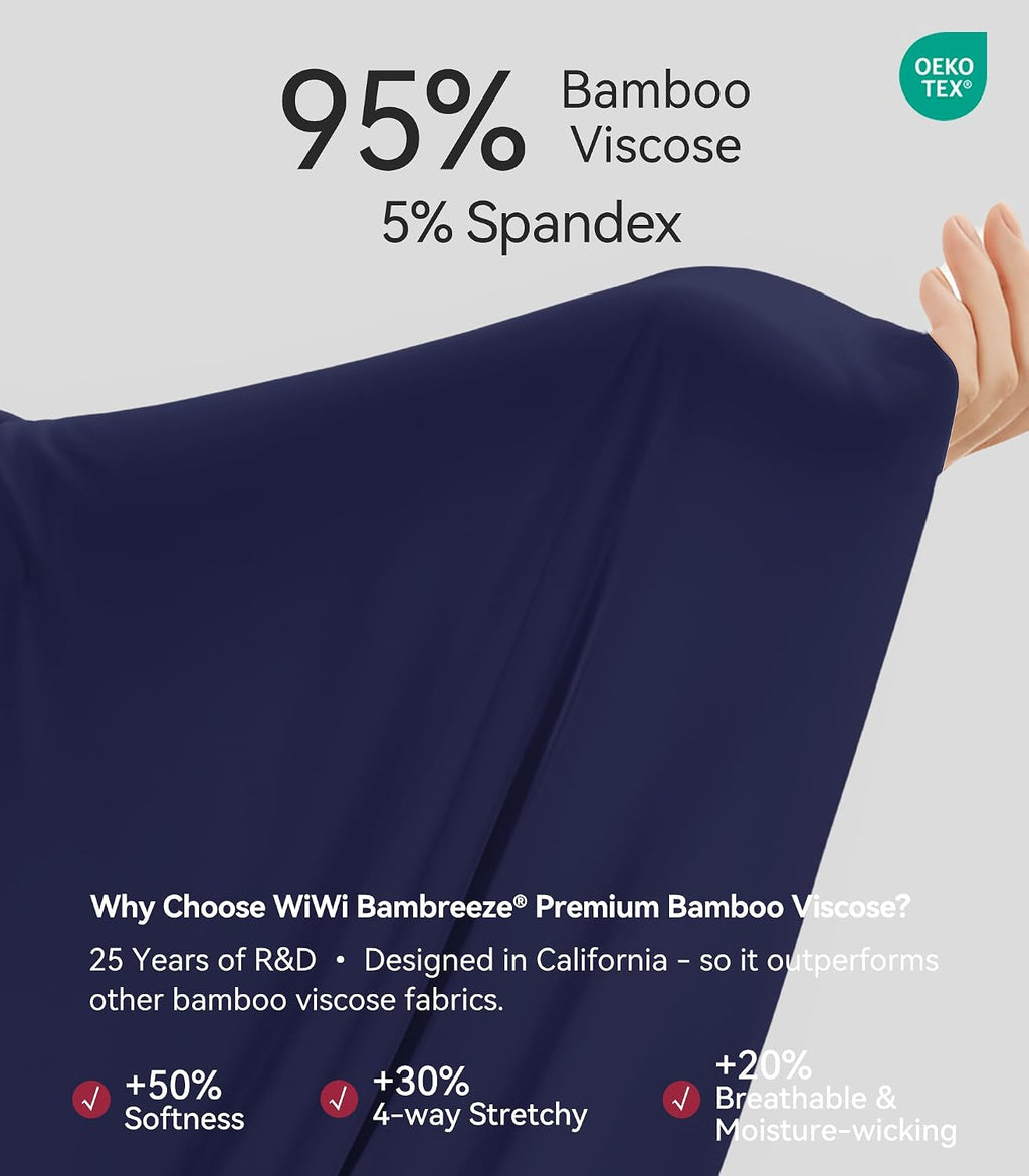 WiWi Soft Underwear for Women Thermal Long Johns Sets Super Warm Base Layer Top Pants Pajamas Set Viscose from Bamboo S-3X