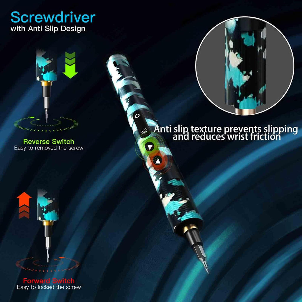 Electric Screwdriver Set,78 in 1 Screw Driver Kit with Magnetic Bits,Electric Precision Screwdriver, Precision Cordless Repair Tool for Phone, Camera, Laptop, Watch