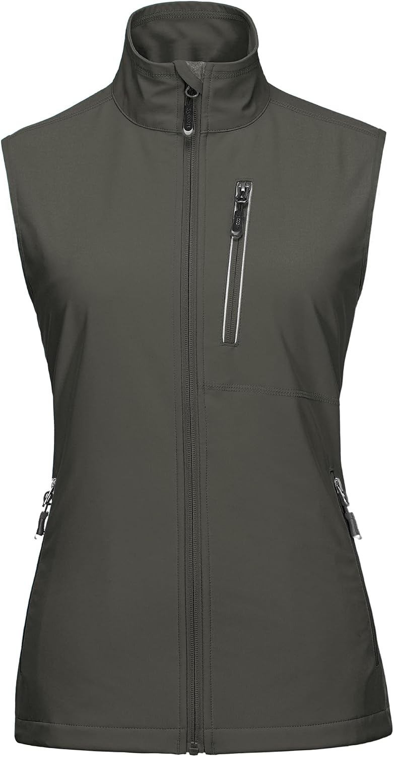 33,000ft Women's Lightweight Running Vest with 6 Pockets for Travel Golf
